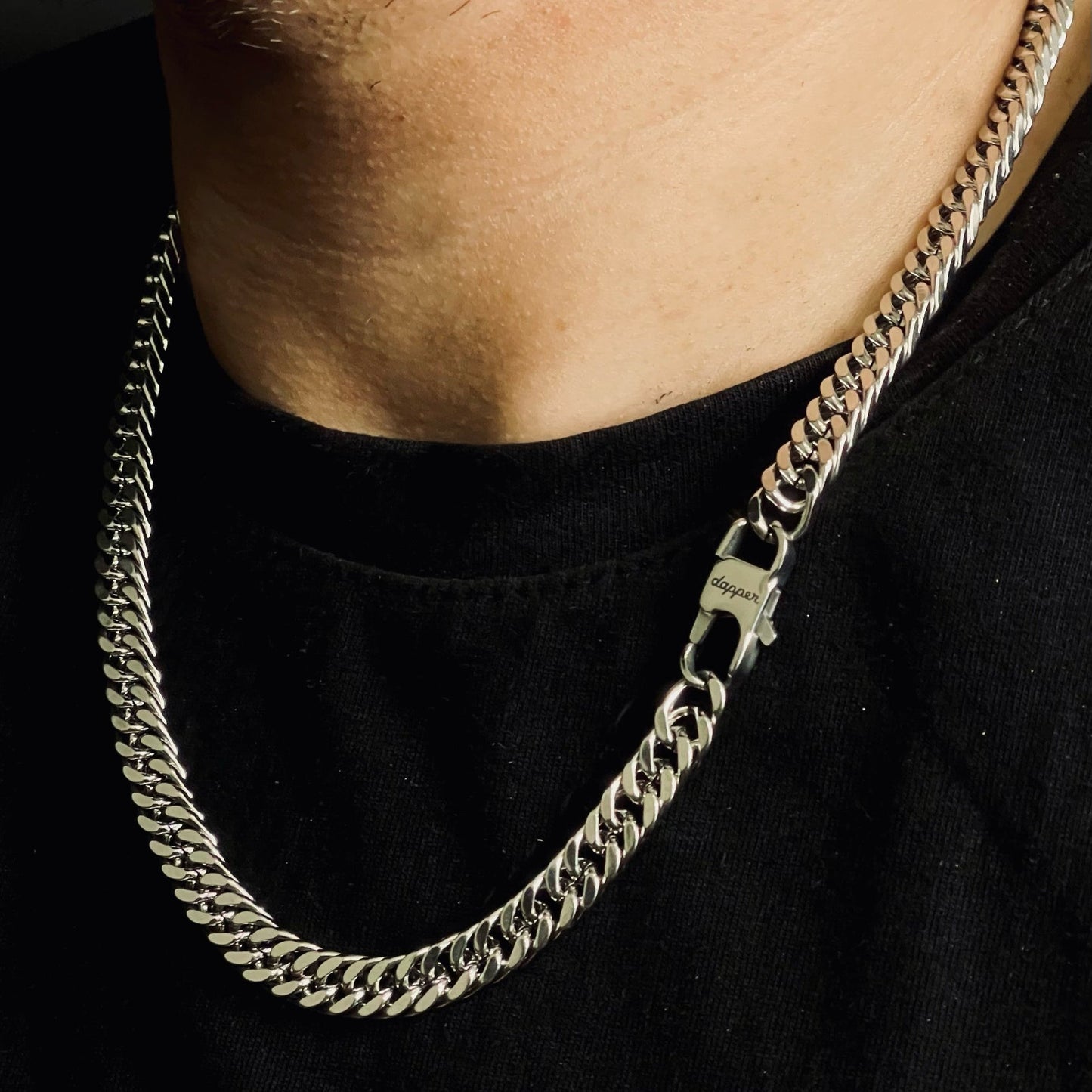 Premium Silver Cuban Neck Chain